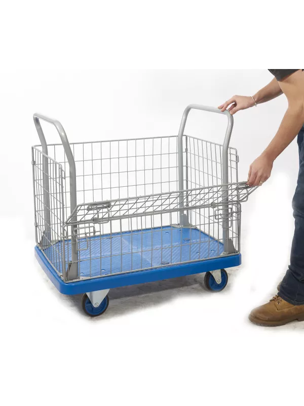 Proplaz Blue Platform Trolleys